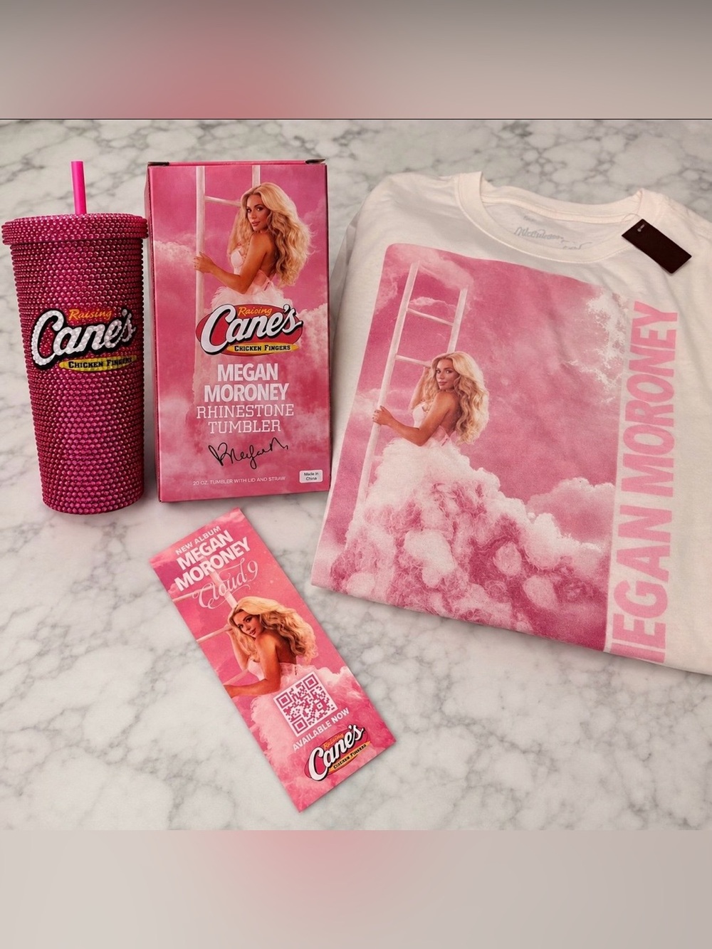 RARE Megan Moroney x Raising Cane’s Complete Collector Bundle NWT